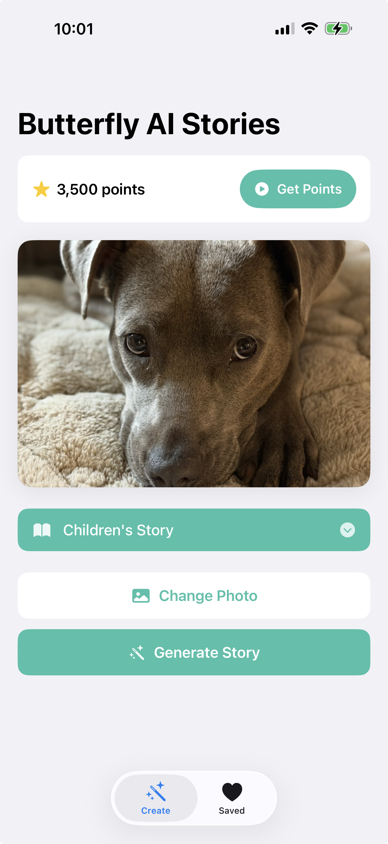 Butterfly AI Stories app – create a story from your photo